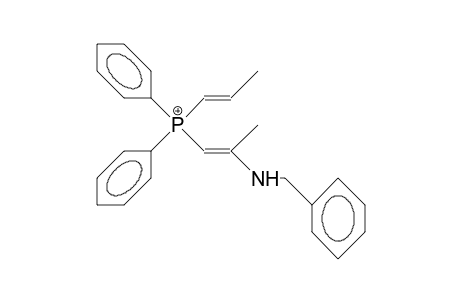 (2-Benzylamino-1-propenyl)-diphenyl-(1-propenyl)-phosphonium cation