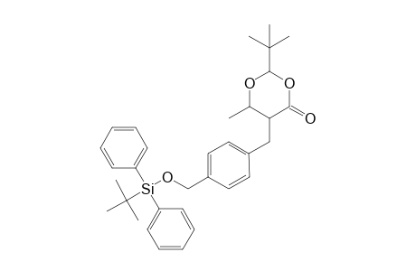 2-(t-Butyl)-6-methyl-5-{[4'-(t-butyl)diphenylsilyloxy]methyl]benzyl}-1,3-dioxan-4-one