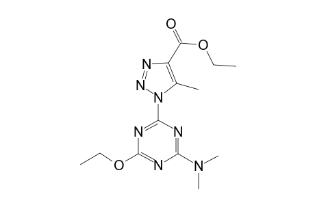 1-[4-(dimethylamino)-6-ethoxy-1,3,5-triazin-2-yl]-5-methyl-4-triazolecarboxylic acid ethyl ester