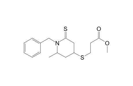 1-Benzyl-4-[(methoxycarbonyl)ethylthio]-6-methylpiperidine-2-thione