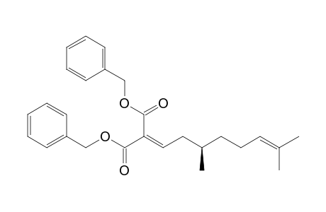 2-[(3R)-3,7-dimethyloct-6-enylidene]malonic acid dibenzyl ester
