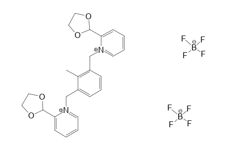 2,6-BIS-[[1-(1,3-DIOXOLAN-2-YL)-PYRIDINIUM]-METHYL]-TOLUENE-BIS-(TERTAFLUOROBORATE)