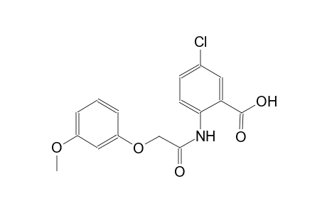 5-chloro-2-{[(3-methoxyphenoxy)acetyl]amino}benzoic acid