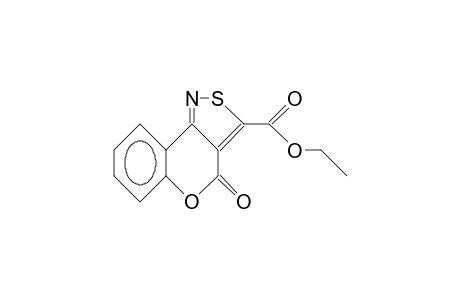 3-Ethoxycarbonyl-4-oxo-4H-(1)benzopyrano(4,3-C)isothiazole