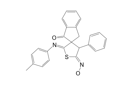 5'-HYDROXYIMINO-2'-(4-METHYLPHENYLIMINO)-4'-PHENYL-1-OXO-2',3',4',5'-TETRAHYDROSPIRO-[INDANE-2,3'-THIOPHENE]