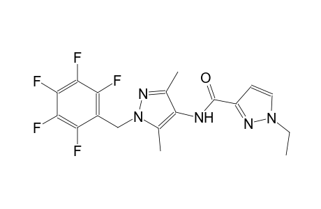 N-[3,5-dimethyl-1-(2,3,4,5,6-pentafluorobenzyl)-1H-pyrazol-4-yl]-1-ethyl-1H-pyrazole-3-carboxamide