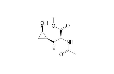 (2S,3R,1'R,2'R)-2-Acetylamino-3-(2'-hydroxycyclopropyl)butyric acid methyl ester