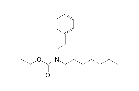 Carbonic acid, monoamide, N-(2-phenylethyl)-N-heptyl-, ethyl ester