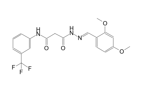 beta-alanine, 3-oxo-N-[3-(trifluoromethyl)phenyl]-, 2-[(E)-(2,4-dimethoxyphenyl)methylidene]hydrazide