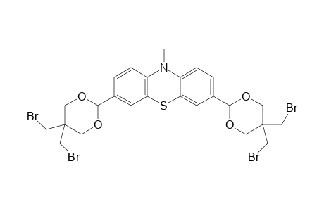 10-Methyl-3,7-bis(5'.5'-di(bromomethyl)-1',3'-dioxan-2'-yl)-10H-phenothiazine