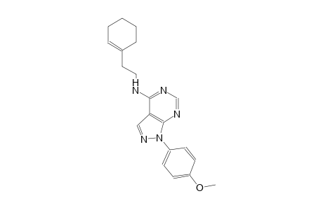 1H-pyrazolo[3,4-d]pyrimidin-4-amine, N-[2-(1-cyclohexen-1-yl)ethyl]-1-(4-methoxyphenyl)-
