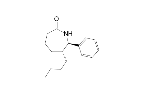 (+/-)-trans-6-butyl-7-phenylazepan-2-one