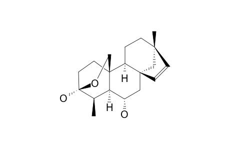 AGALLOCHIN-I;3-BETA,20-EPOXY-3-ALPHA,6-ALPHA-DIHYDROXY-18-NOR-BEYER-15-ENE