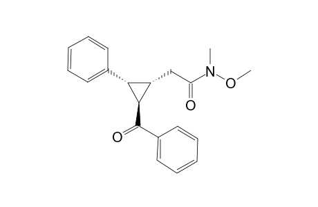 2-[(1S,2R,3R)-2-benzoyl-3-phenyl-cyclopropyl]-N-methoxy-N-methyl-acetamide