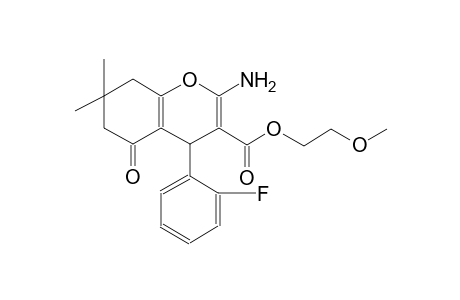 4H-1-benzopyran-3-carboxylic acid, 2-amino-4-(2-fluorophenyl)-5,6,7,8-tetrahydro-7,7-dimethyl-5-oxo-, 2-methoxyethyl ester