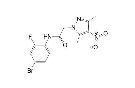 N-(4-bromo-2-fluorophenyl)-2-(3,5-dimethyl-4-nitro-1H-pyrazol-1-yl)acetamide