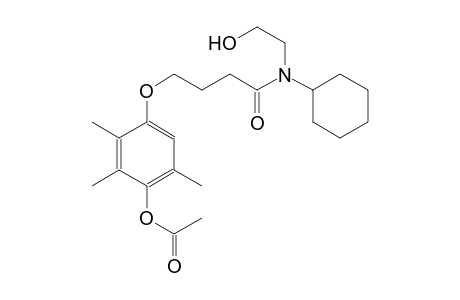 4-{4-[cyclohexyl(2-hydroxyethyl)amino]-4-oxobutoxy}-2,3,6-trimethylphenyl acetate