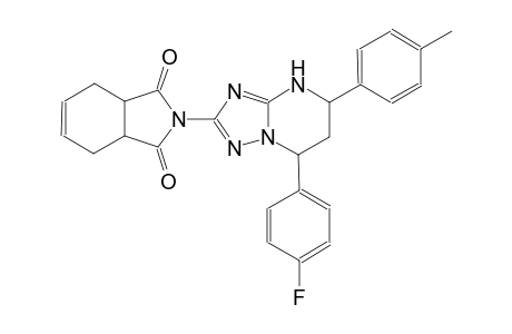 2-[7-(4-fluorophenyl)-5-(4-methylphenyl)-4,5,6,7-tetrahydro[1,2,4]triazolo[1,5-a]pyrimidin-2-yl]-3a,4,7,7a-tetrahydro-1H-isoindole-1,3(2H)-dione