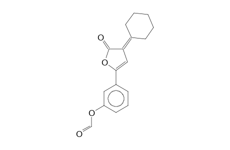 2H-Furan-2-one, 3-cyclohexylidene-5-(3-formyloxyphenyl)-