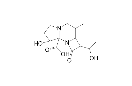 7-[1-(1-Hydroxy]ethyl)]-1-hydroxy-6-methyl-9a-carboxy-8-oxoazetidino[1,2-c]perhydropyrrolo[1,2-a]pyrimidine