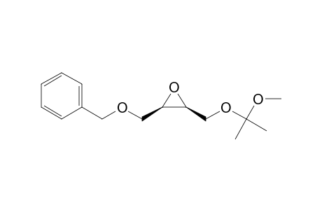 Oxirane, 2-[(1-methoxy-1-methylethoxy)methyl]-3-[(phenylmethoxy)methyl]-, (2S-trans)-