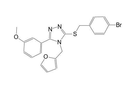 3-[(4-bromobenzyl)sulfanyl]-4-(2-furylmethyl)-5-(3-methoxyphenyl)-4H-1,2,4-triazole