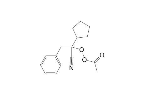 2'-Cyano-2'-peracetoxy-2'-cyclopentylethylbenzene
