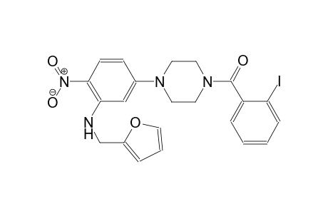 N-(2-furylmethyl)-5-[4-(2-iodobenzoyl)-1-piperazinyl]-2-nitroaniline