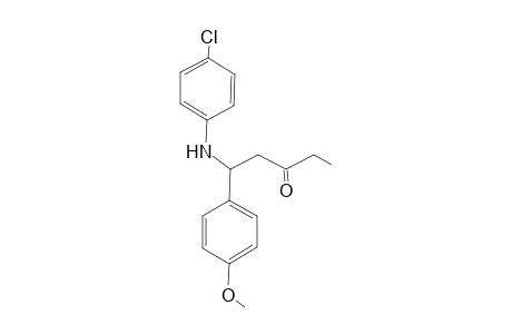 1-(1'-Methoxyphenyl)-1-[(4'-chlorophenyl)amino]-3-pentanone