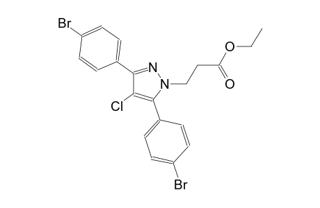 ethyl 3-[3,5-bis(4-bromophenyl)-4-chloro-1H-pyrazol-1-yl]propanoate