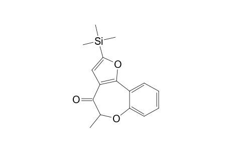 2-(Trimethylsilyl)-5-methyl-5H-benzo[b]furo[2,3-d]oxepin-4-one