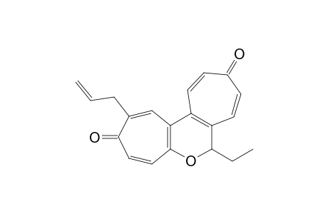 2-Allyl-7-ethyl-7H-6-oxa-benzo[1,2;3,4]dicycloheptene-3,10-dioner