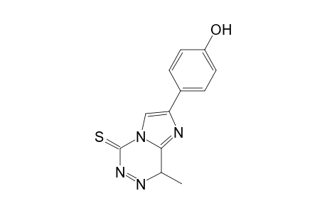 2-(p-Hydroxyphenyl)-8-methyl-8H-imidazo[1,2-d]-(1,2,4)-triazin-5-thione