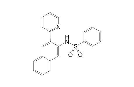 N-(3-(pyridin-2-yl)naphthalen-2-yl)benzenesulfonamide