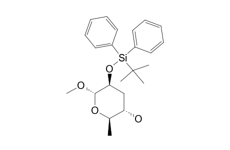 METHYL-2-O-TERT.-BUTYLDIPHENYLSILYL-3,6-DIDEOXY-ALPHA-D-ARABINO-HEXOPYRANOSIDE