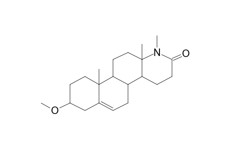 17A-Methyl-3.beta.-methoxy-17A-aza-D-homoandrost-5-ene-17-one