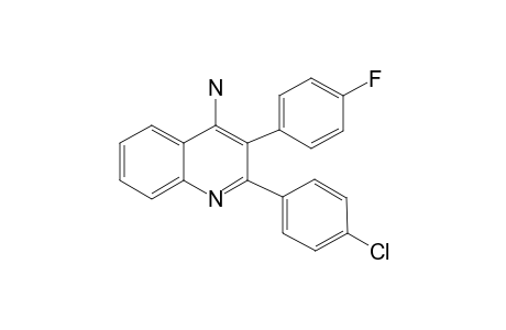 4-AMINO-2-(4-CHLOROPHENYL)-3-(4-FLUROPHENYL)-QUINOLINE