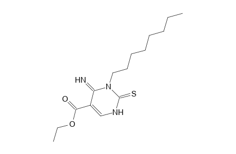 4-IMINO-3-OCTYL-1,2,3,4-TETRAHYDRO-2-THIOXO-5-PYRIMIDINECARBOXYLIC ACID, ETHYL ESTER