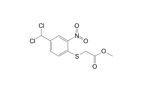 Methyl (4-dichloromethyl-2-nitrophenylsulfanyl)acetate
