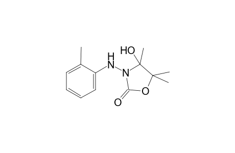 4-Hydroxy-4,5,5-trimethyl-3-[(2-methylphenyl)amino]-1,3-oxazolidin-2-one