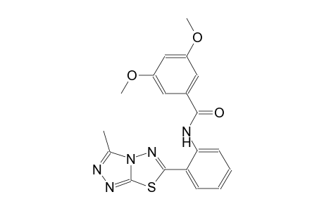 3,5-dimethoxy-N-[2-(3-methyl[1,2,4]triazolo[3,4-b][1,3,4]thiadiazol-6-yl)phenyl]benzamide