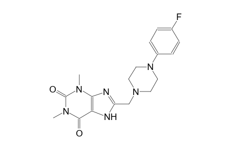 8-{[4-(4-fluorophenyl)-1-piperazinyl]methyl}-1,3-dimethyl-3,7-dihydro-1H-purine-2,6-dione