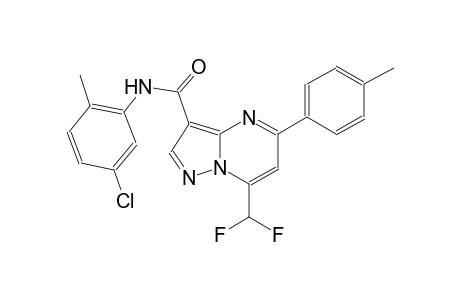 N-(5-chloro-2-methylphenyl)-7-(difluoromethyl)-5-(4-methylphenyl)pyrazolo[1,5-a]pyrimidine-3-carboxamide