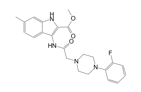 methyl 3-({[4-(2-fluorophenyl)-1-piperazinyl]acetyl}amino)-6-methyl-1H-indole-2-carboxylate