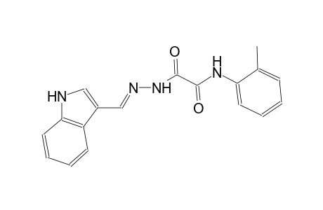 2-[(2E)-2-(1H-indol-3-ylmethylene)hydrazino]-N-(2-methylphenyl)-2-oxoacetamide