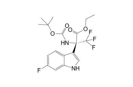 (R)-Ethyl 2-[(tert-butoxycarbonyl)amino]-3,3,3-trifluoro-2-(6-fluoro-1H-indol-3-yl)propanoate