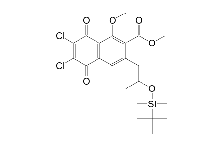 METHYL-(R)-(-)-(2'-TERT.-BUTYLDIMETHYLSILYLOXY)-PROPYL-6,7-DICHLORO-1-METHOXY-5,8-DIOXONAPHTHALENE-2-CARBOXYLATE