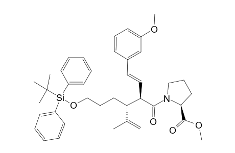 #8A;ANTI-(2R,3R)-3-(3-TERT.-BUTYLDIPHENYLSILYLOXYPROPYL)-1-[(2S)-2-(METHOXYCARBONYL)-PYRROLIDIN-1-YL]-2-[(E)-2-(3-METHOXYPHENYL)-ETHENYL]-4-METHYL-4-PENTENONE-