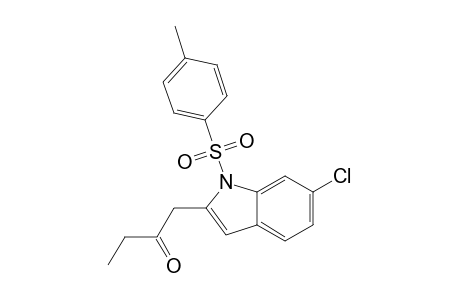 1-{6-Chloro-1-[(4-methylphenyl)sulfonyl]-1H-indol-2-yl}butan-2-one