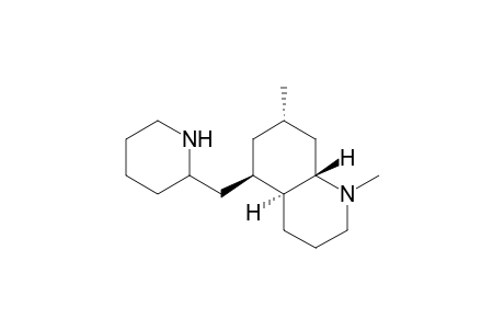 Quinoline, decahydro-1,7-dimethyl-5-(2-piperidinylmethyl)-, [4a.alpha.,5.beta.(S*),7.alpha.,8a.beta.]-